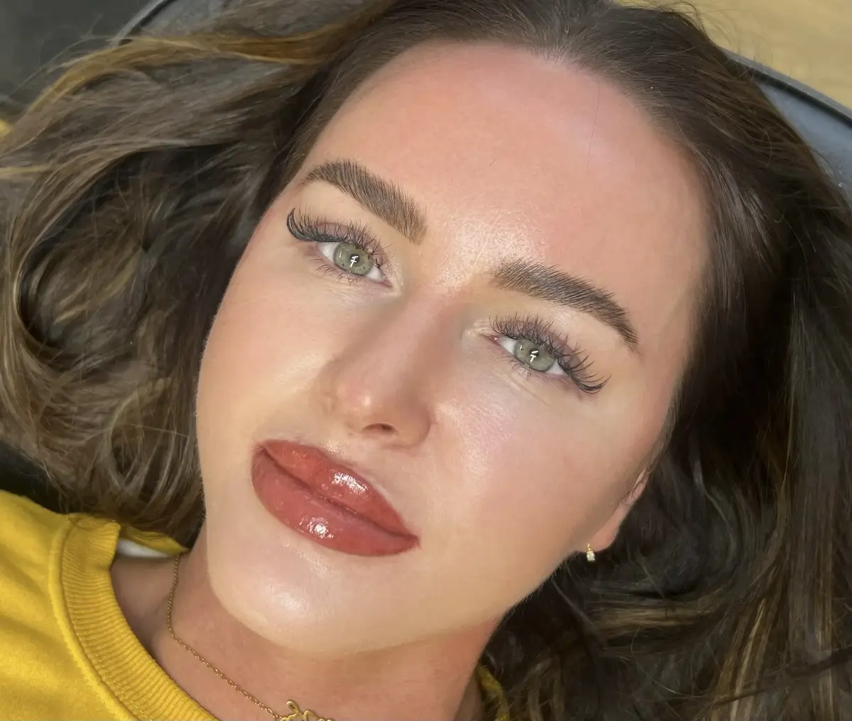 Lip blush result by Lorraine — warm natural-looking colour and restored definition, Gold Coast