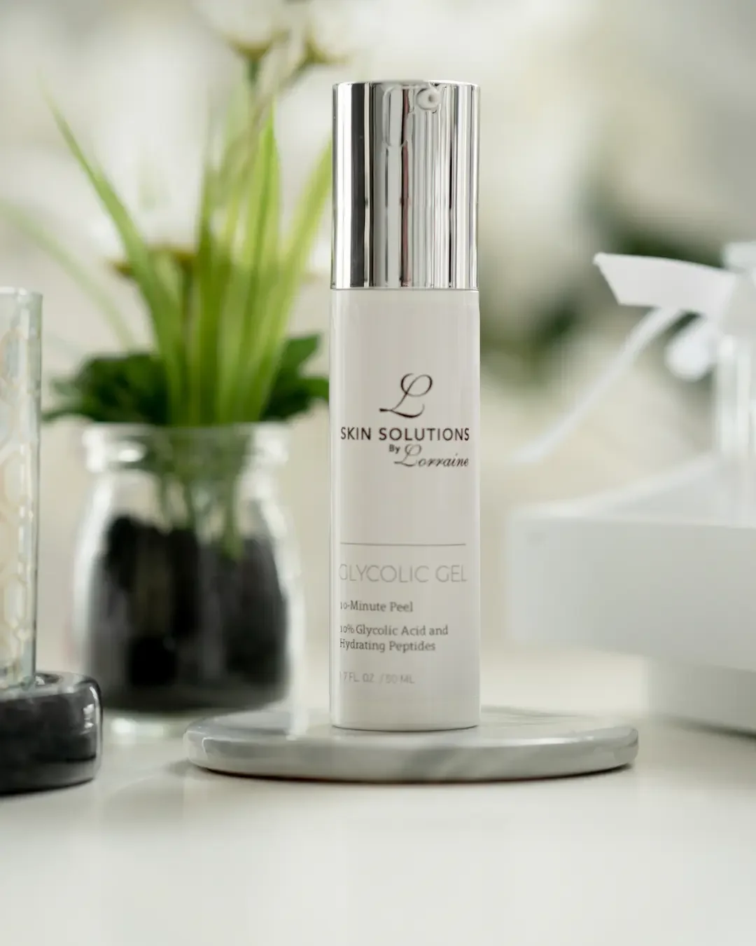 L Skin Solutions by Lorraine Glycolic Gel peel used to treat pigmentation and uneven skin tone at Cosmetic Tattoo by Lorraine, Gold Coast